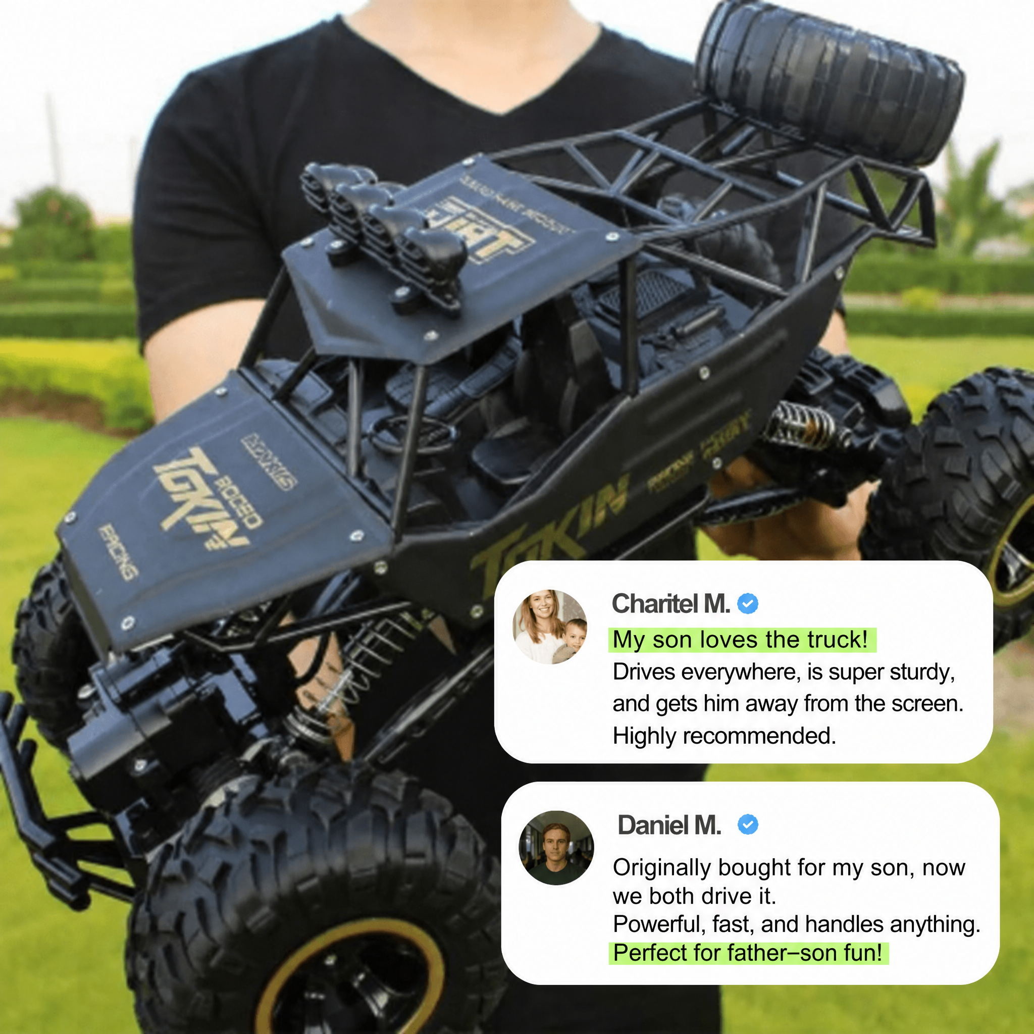 Monster truck todoterreno teledirigido para niños y adultos