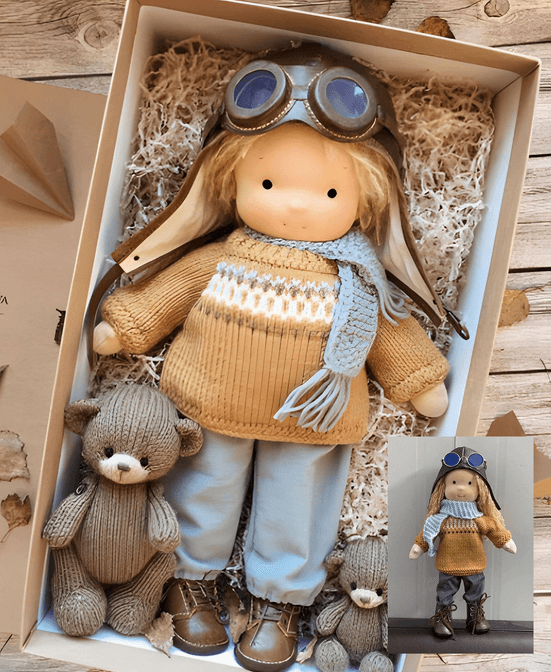 Muñeca Waldorf Lana: artesanal, acogedora y duradera
