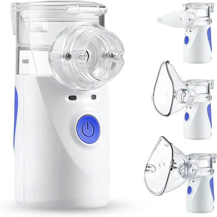 Nebulizador de malla ultrasónico portátil, compacto y silencioso para uso personal