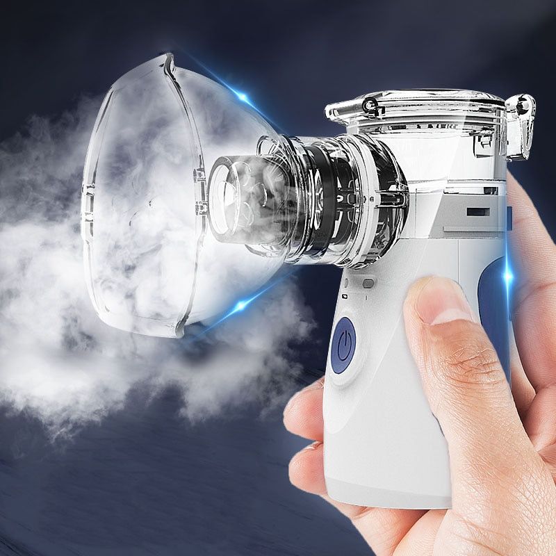 Nebulizador ultrasónico portátil BreezeNova con batería recargable para casa o viaje