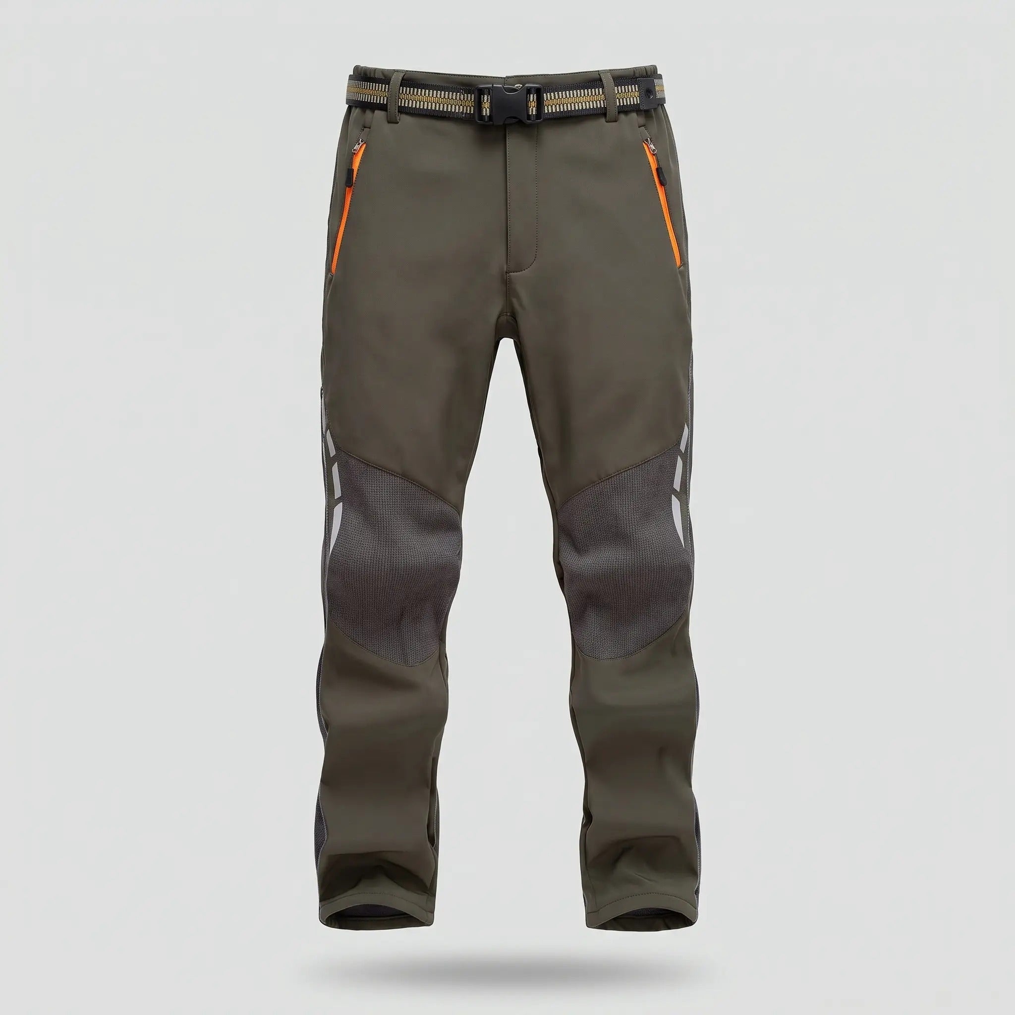 Pantalones de senderismo para hombre con forro polar y resistencia al agua