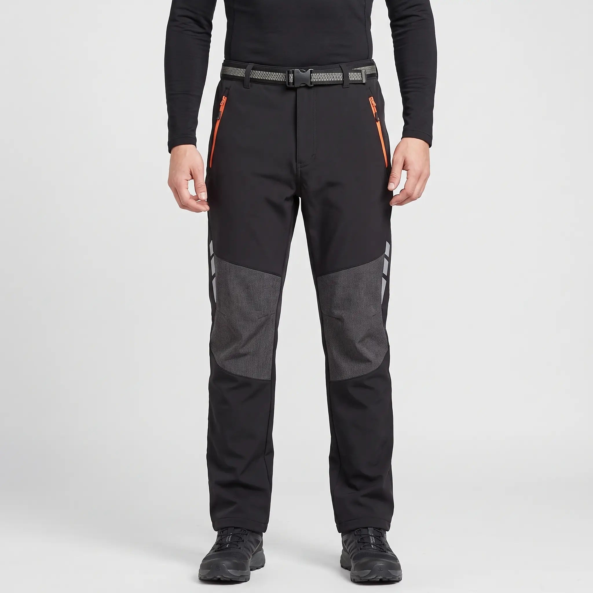 Pantalones de senderismo para hombre con forro polar y resistencia al agua