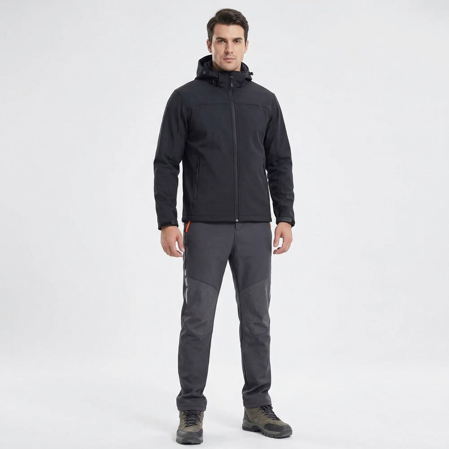 Pantalones de senderismo para hombre con forro polar y resistencia al agua