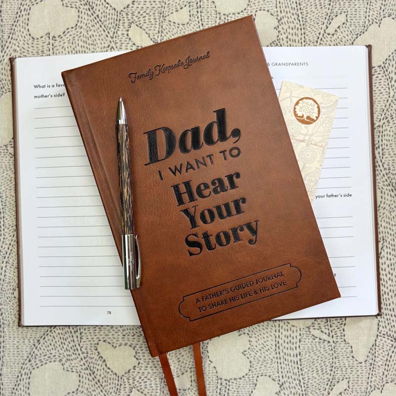 Papá, quiero escuchar tu historia | Libro edición Heritage | Más de 250 preguntas