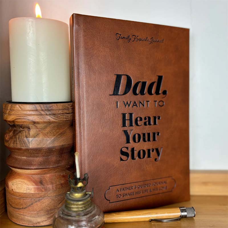 Papá, quiero escuchar tu historia | Libro edición Heritage | Más de 250 preguntas