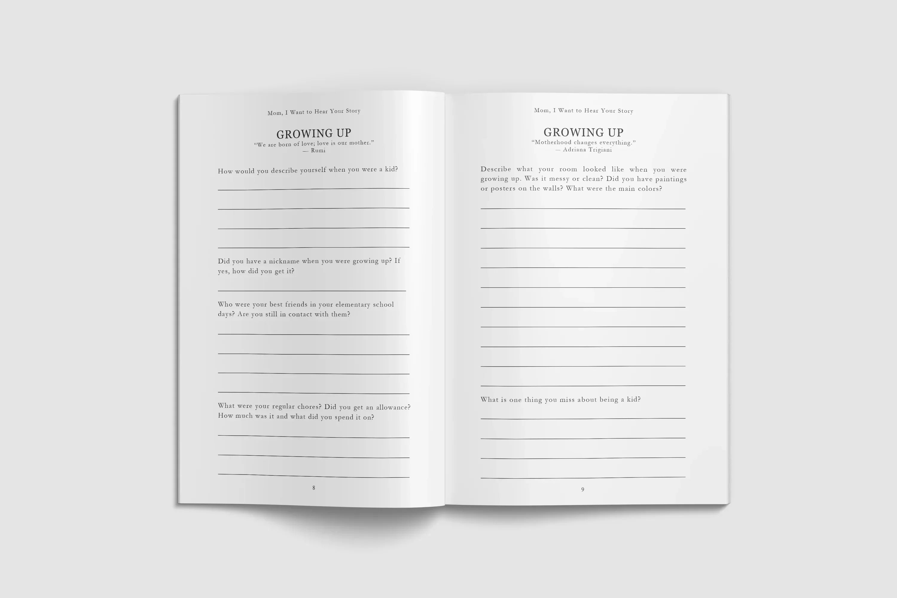 Papá, quiero escuchar tu historia | Libro edición Heritage | Más de 250 preguntas
