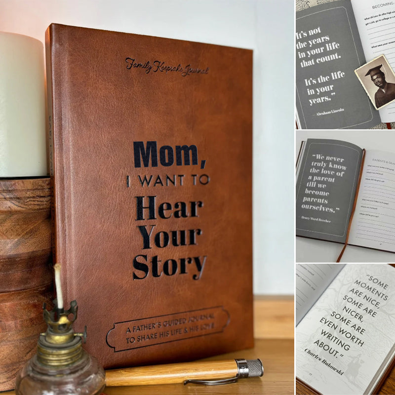 Papá, quiero escuchar tu historia | Libro edición Heritage | Más de 250 preguntas
