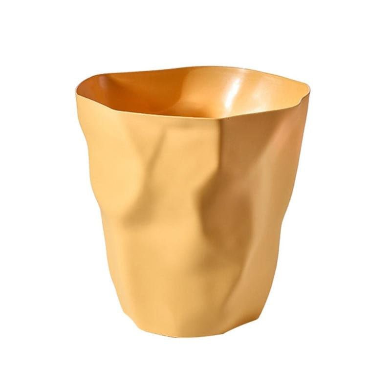 Papelera de forma escultural irregular nórdica de 26 × 27 cm