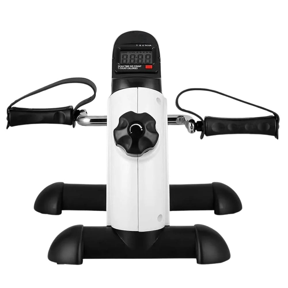 Pedaleador de ejercicio portátil bajo escritorio con resistencia ajustable y pantalla LCD