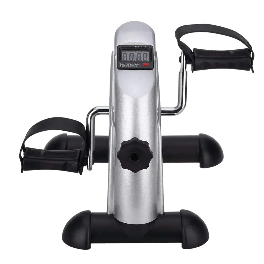 Pedaleador de ejercicio portátil bajo escritorio con resistencia ajustable y pantalla LCD