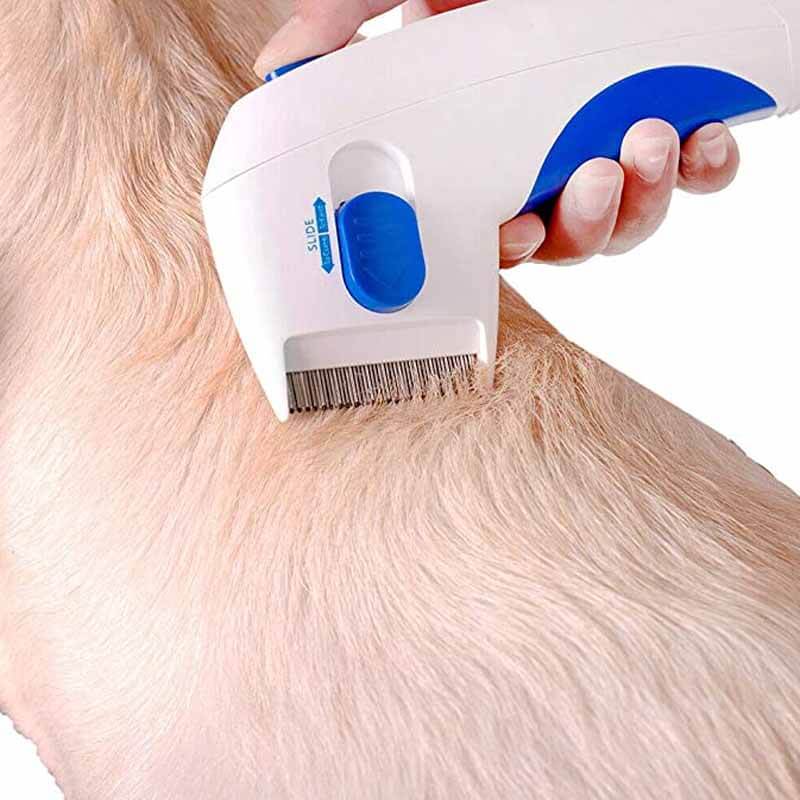 Peine eléctrico antipulgas para mascotas