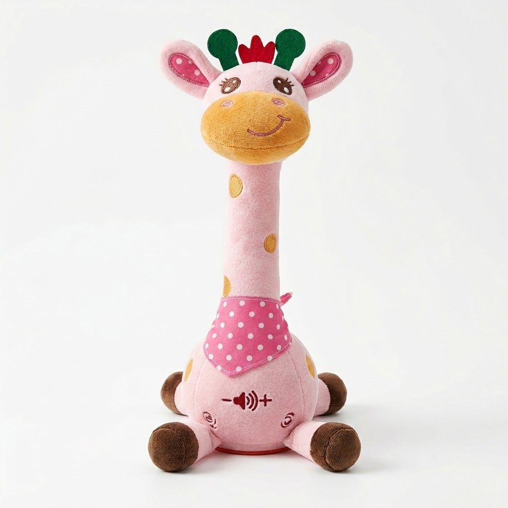 Peluche interactivo jirafa cantarina con canciones y voz para niños