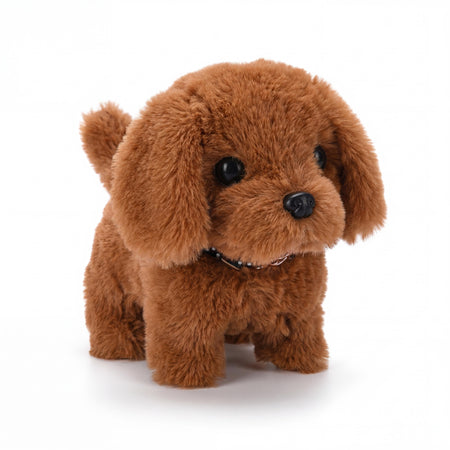 Perrito de peluche interactivo con movimiento realista