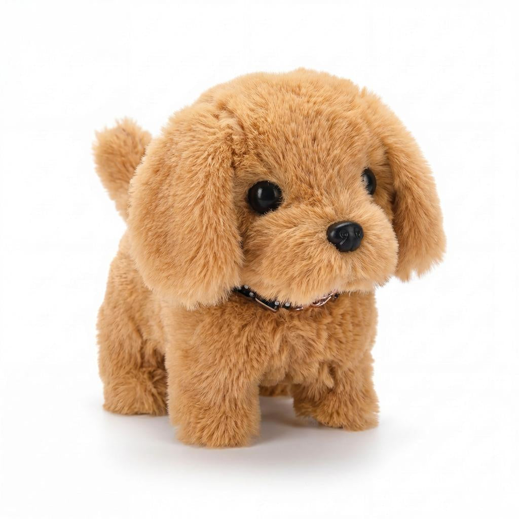 Perrito de peluche interactivo con movimiento realista