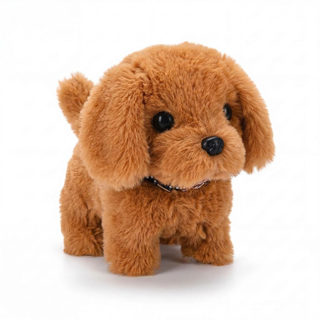 Perrito de peluche interactivo con movimiento realista