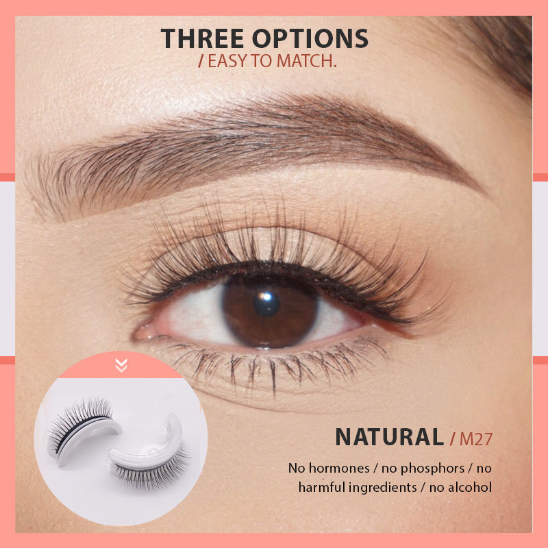 Pestañas postizas autoadhesivas impermeables y reutilizables