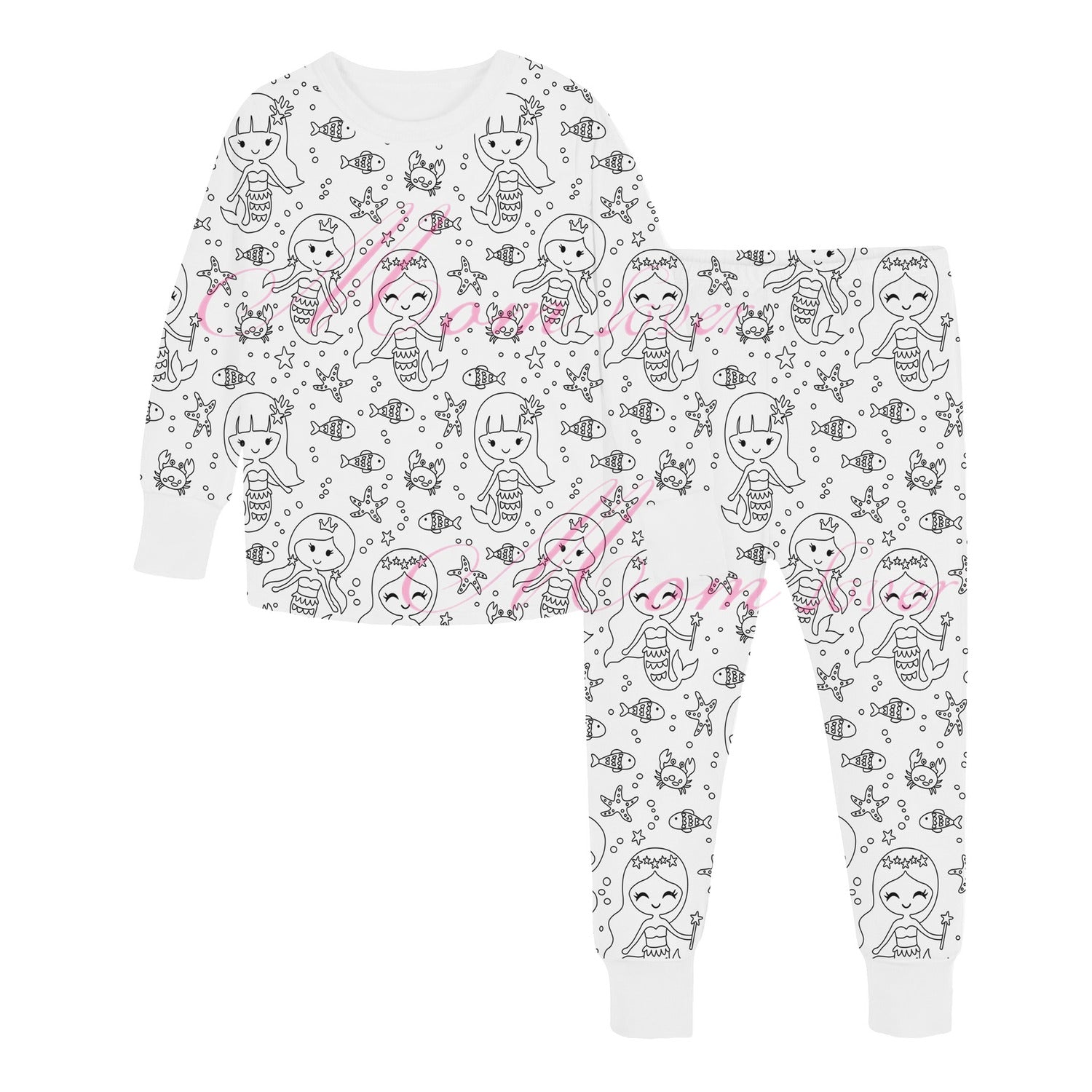 Pijama para colorear DIY para niños – 8 diseños para personalizar