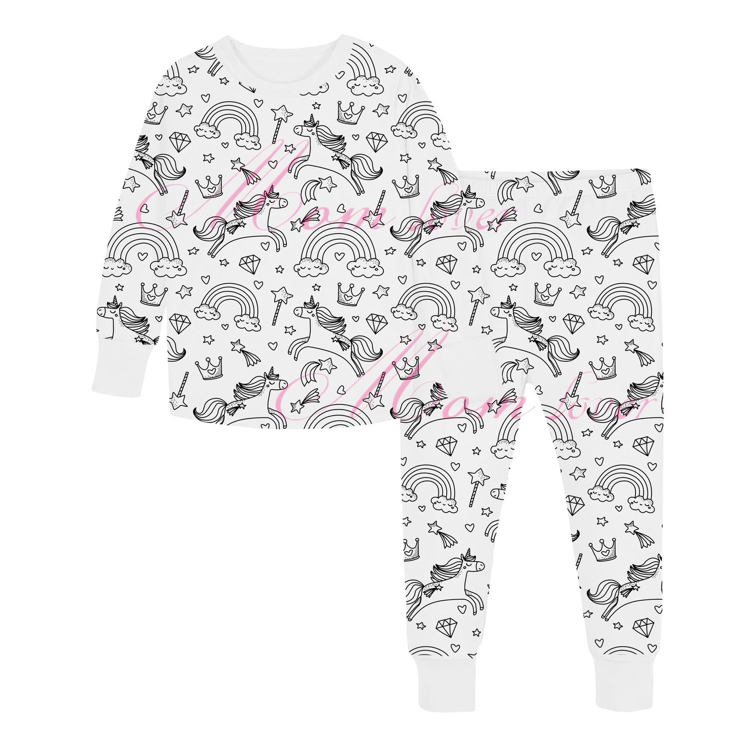 Pijama para colorear DIY para niños – 8 diseños para personalizar