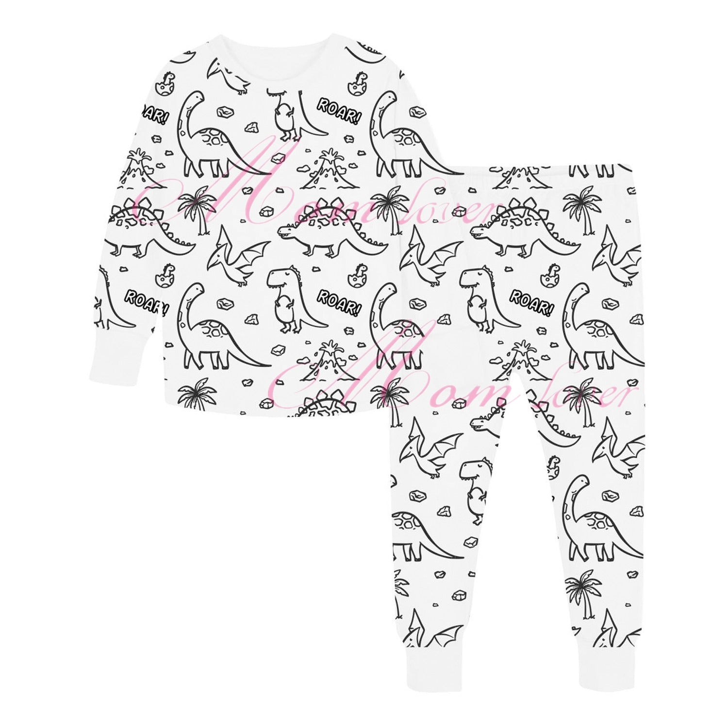 Pijama para colorear DIY para niños – 8 diseños para personalizar