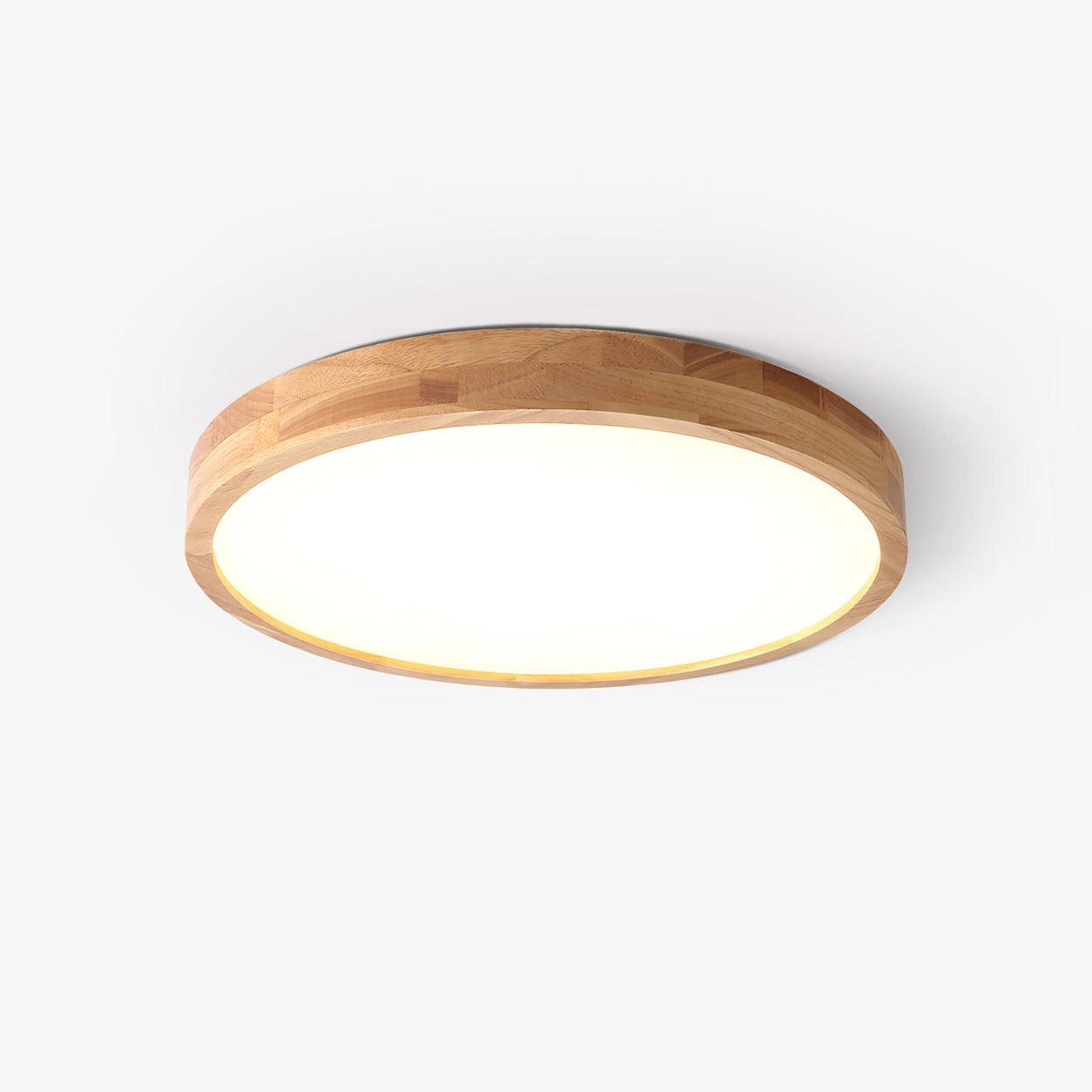 Plafón LED de techo de madera con diseño geométrico
