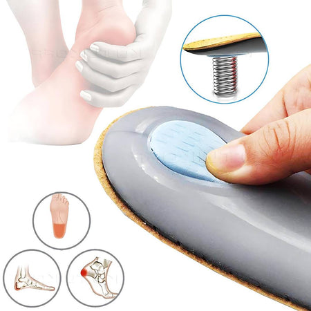 Plantilla ortopédica de piel LeatherGuard con absorción de impactos y soporte de arco
