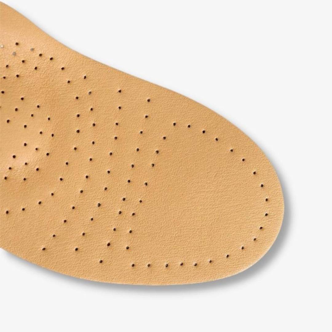 Plantilla ortopédica de piel LeatherGuard con absorción de impactos y soporte de arco