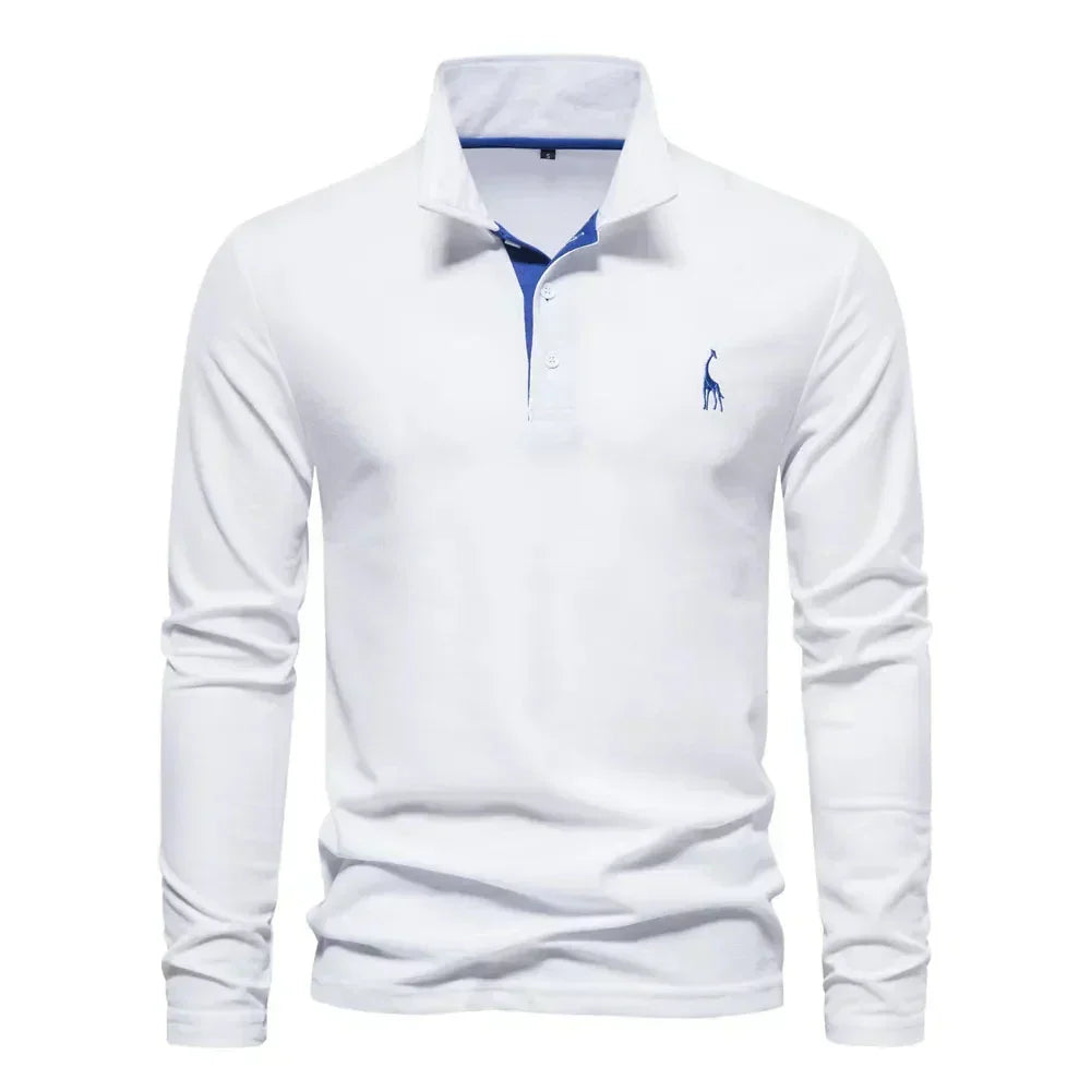 Polo de manga larga bordado