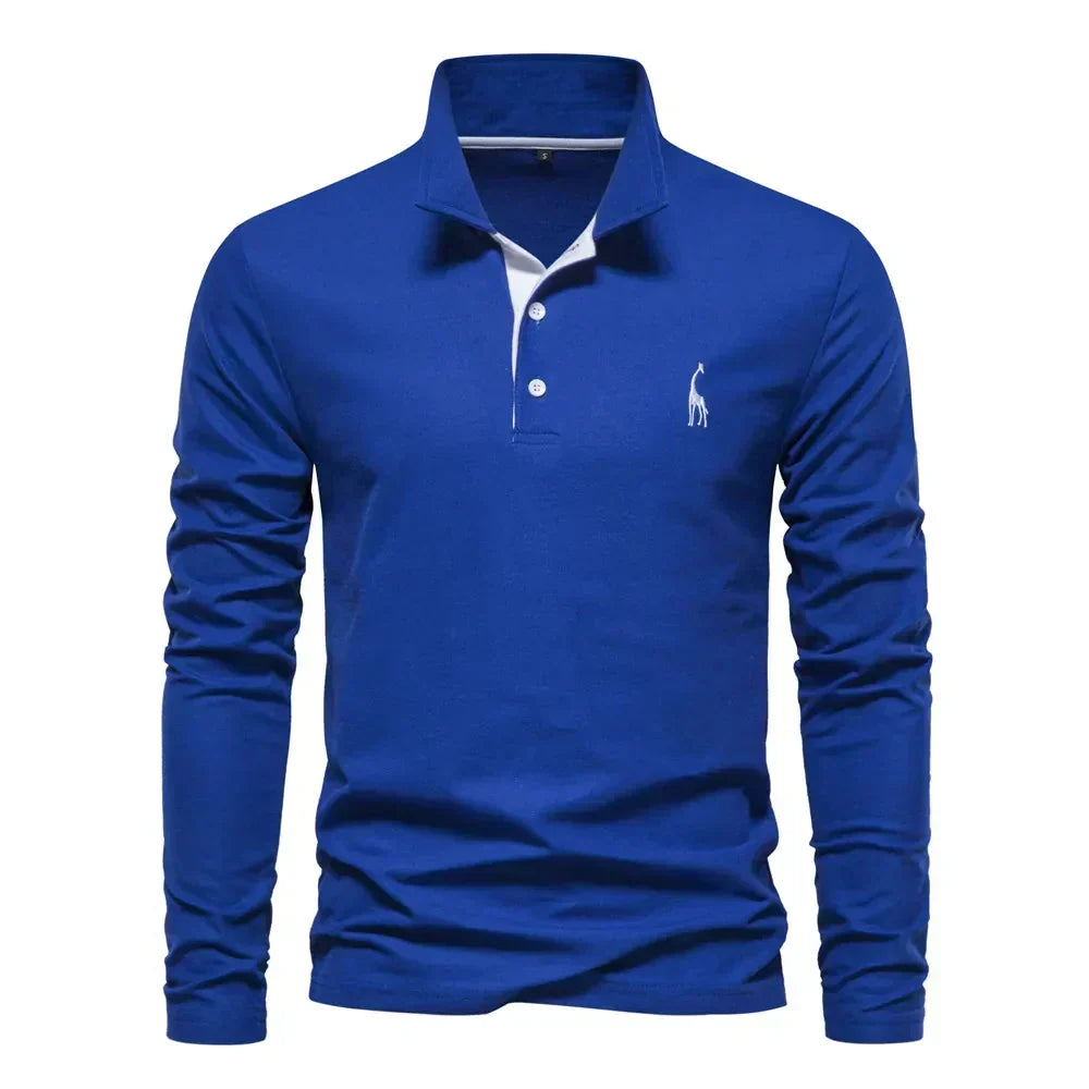 Polo de manga larga bordado