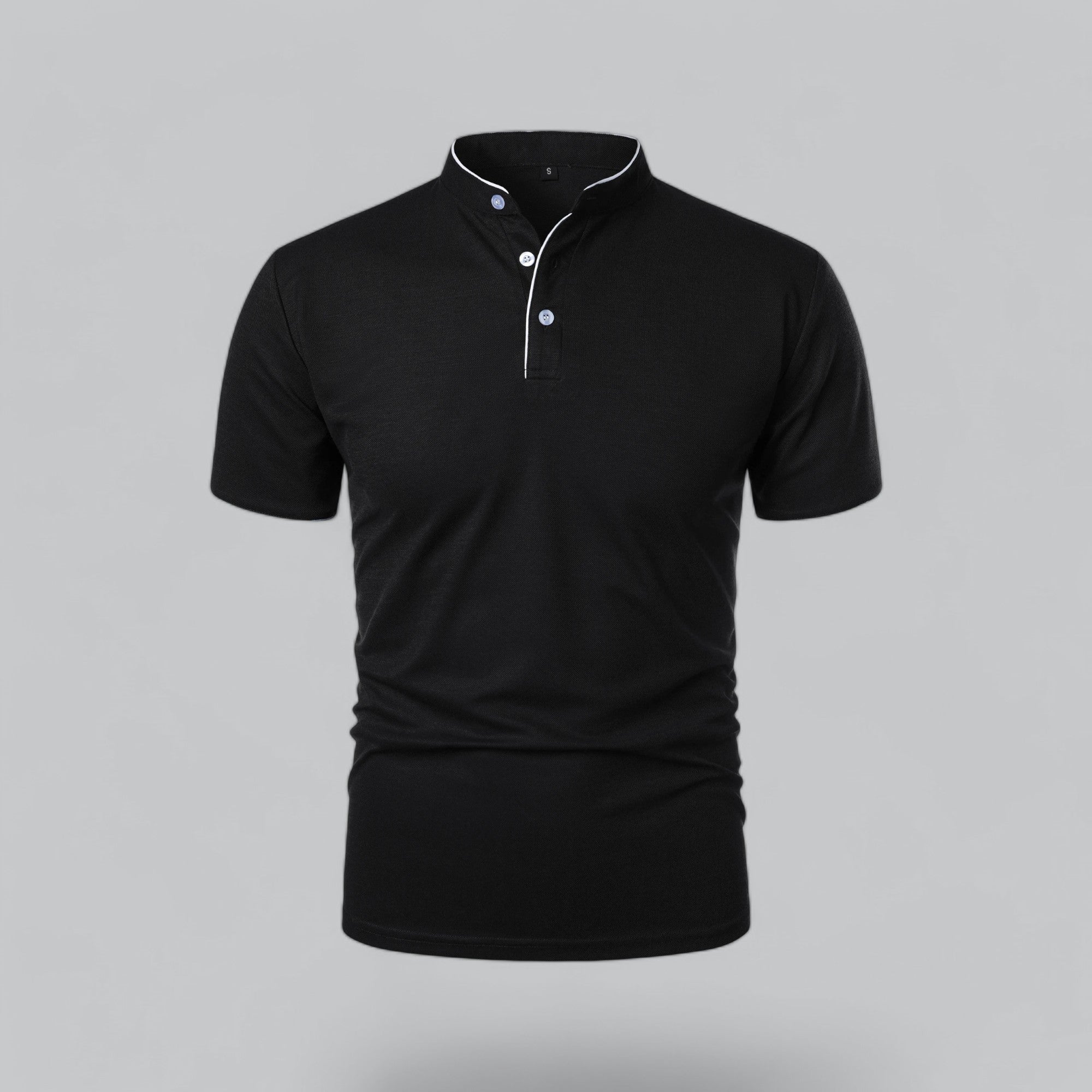 Polo sin cuello para hombre – estilo clásico para cualquier ocasión