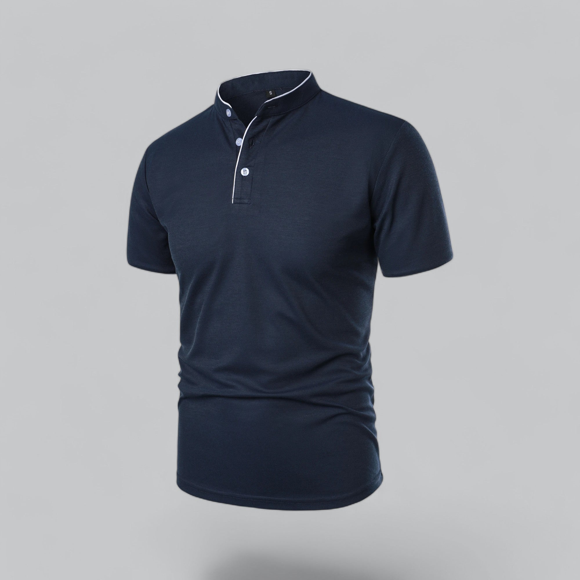 Polo sin cuello para hombre – estilo clásico para cualquier ocasión