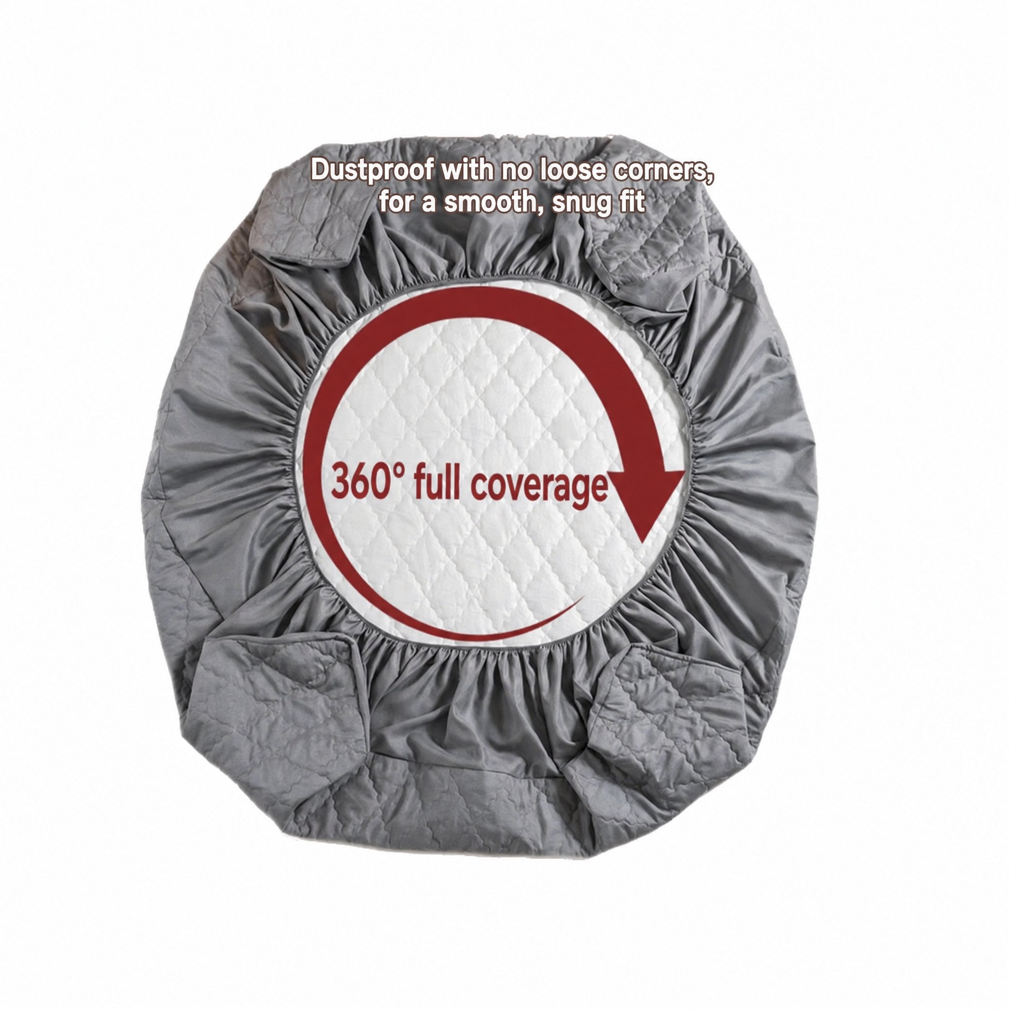 Protector de colchón impermeable y anti-orina, poliéster + revestimiento impermeable TPU
