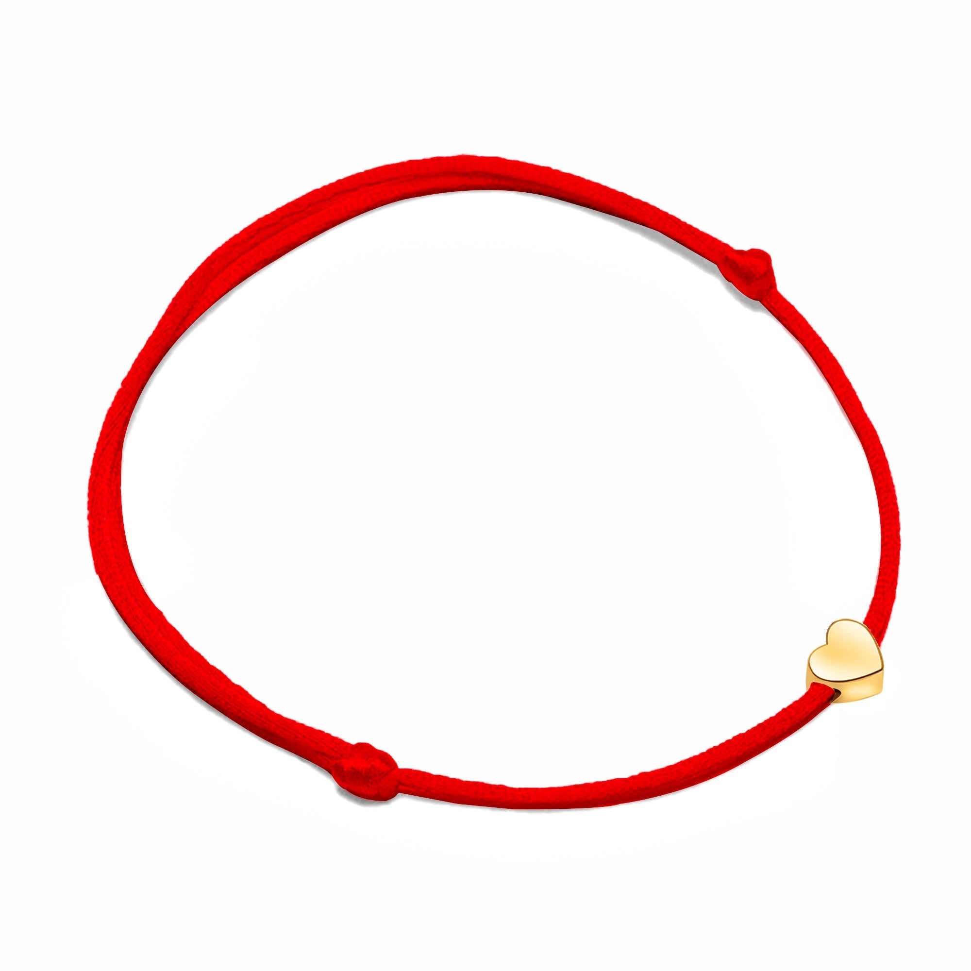Pulsera ajustable con charm de corazón para mujer