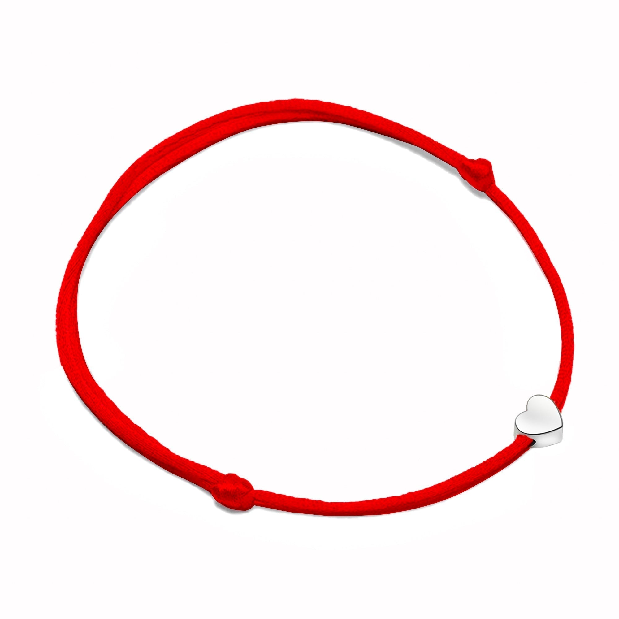 Pulsera ajustable con charm de corazón para mujer