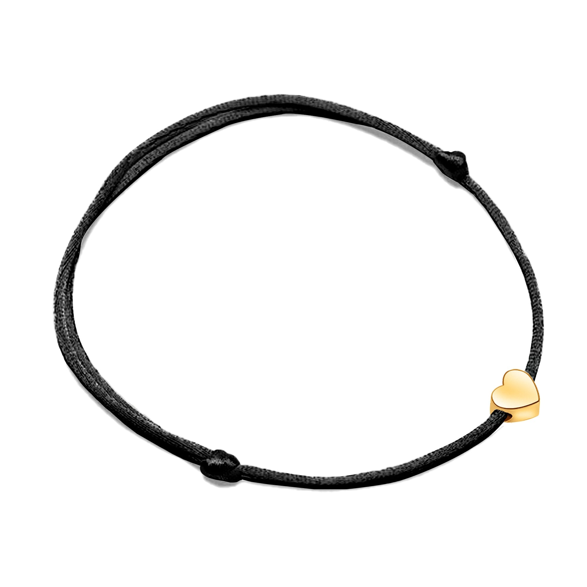 Pulsera ajustable con charm de corazón para mujer