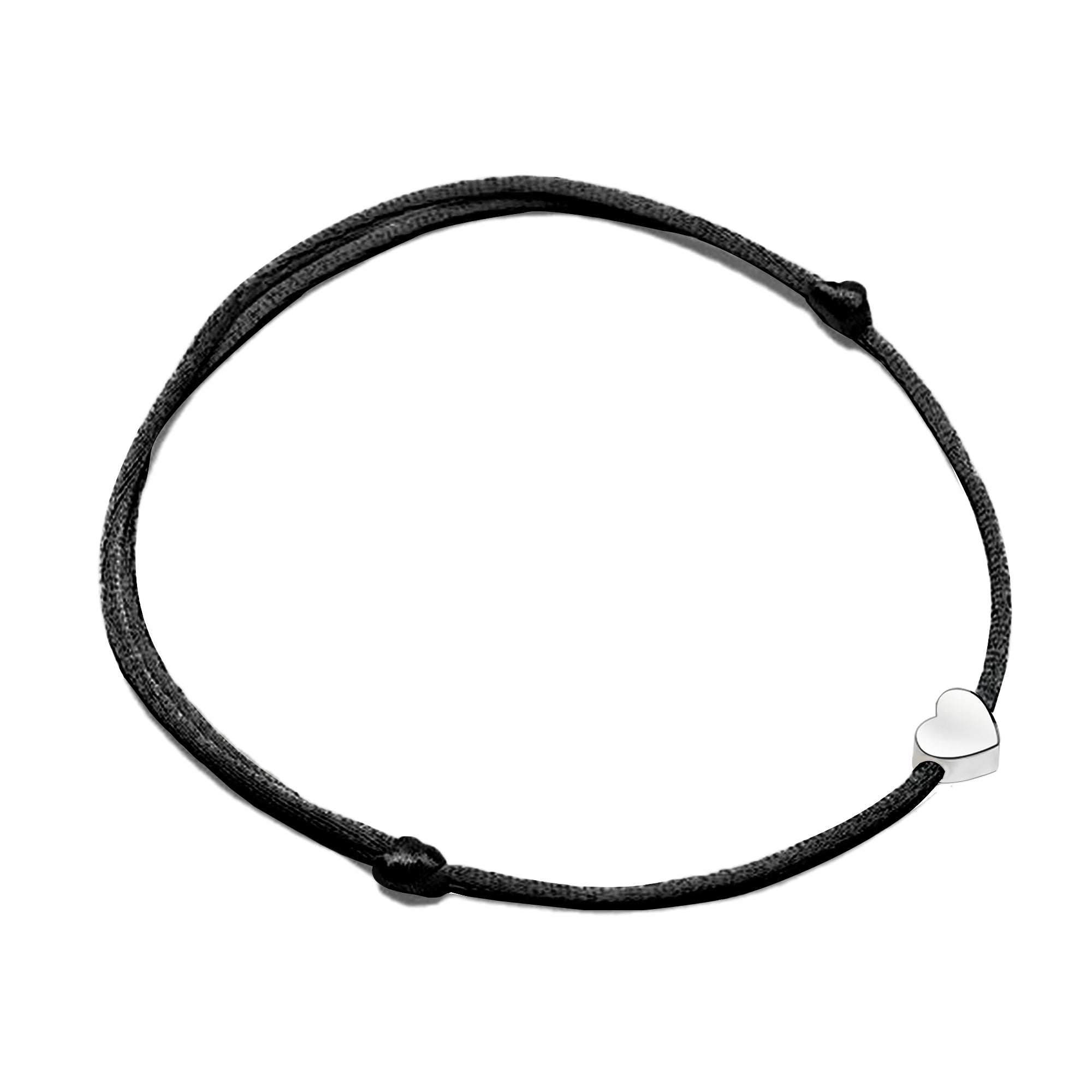 Pulsera ajustable con charm de corazón para mujer