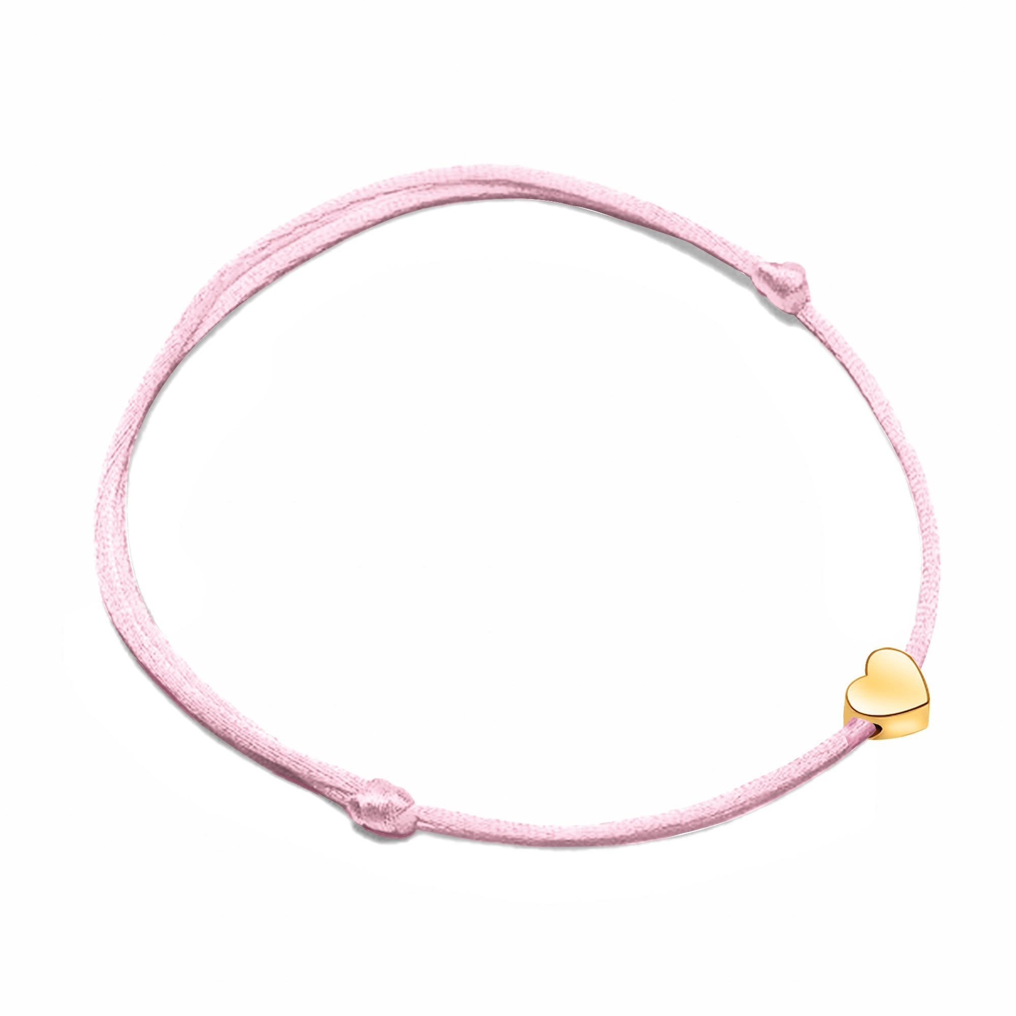 Pulsera ajustable con charm de corazón para mujer