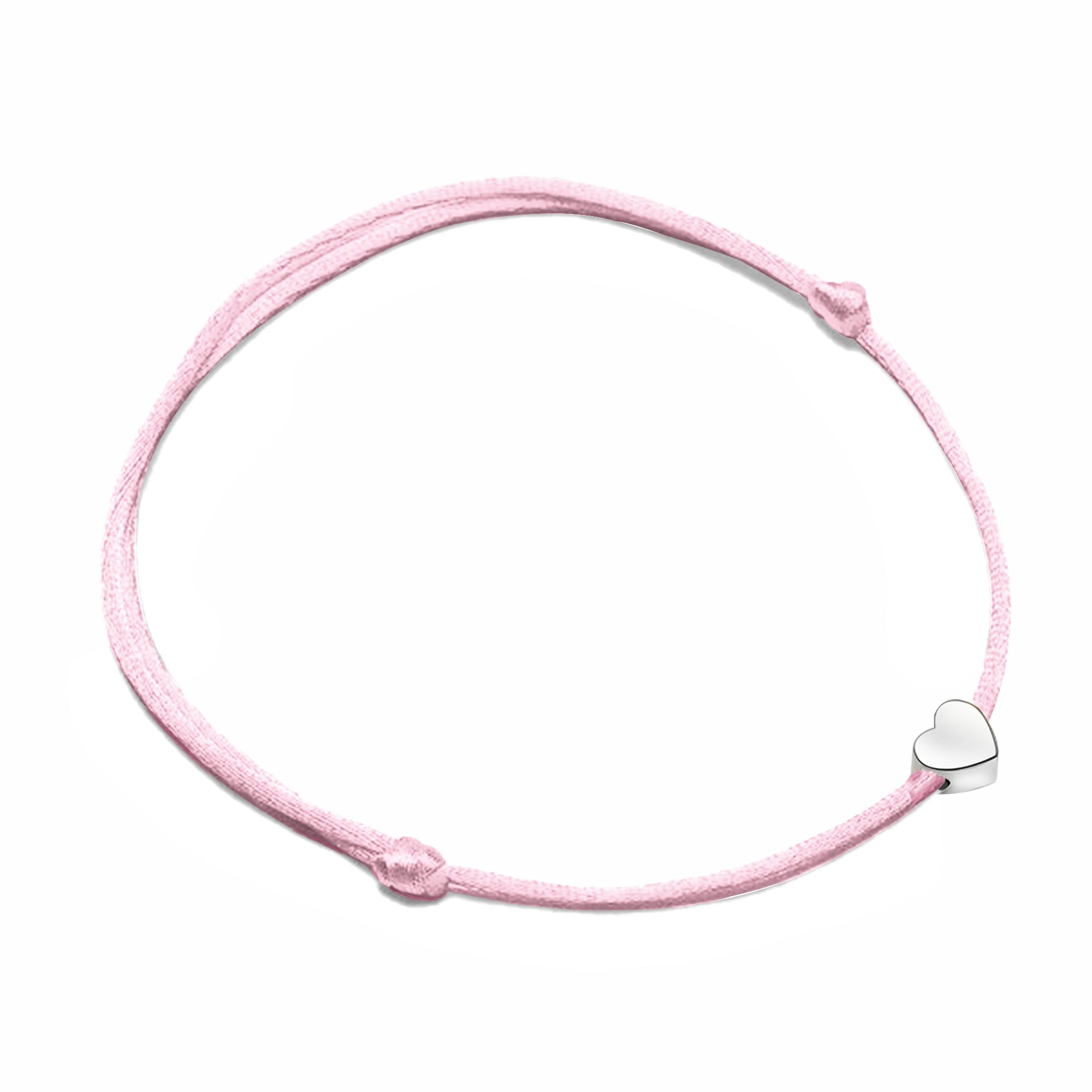Pulsera ajustable con charm de corazón para mujer