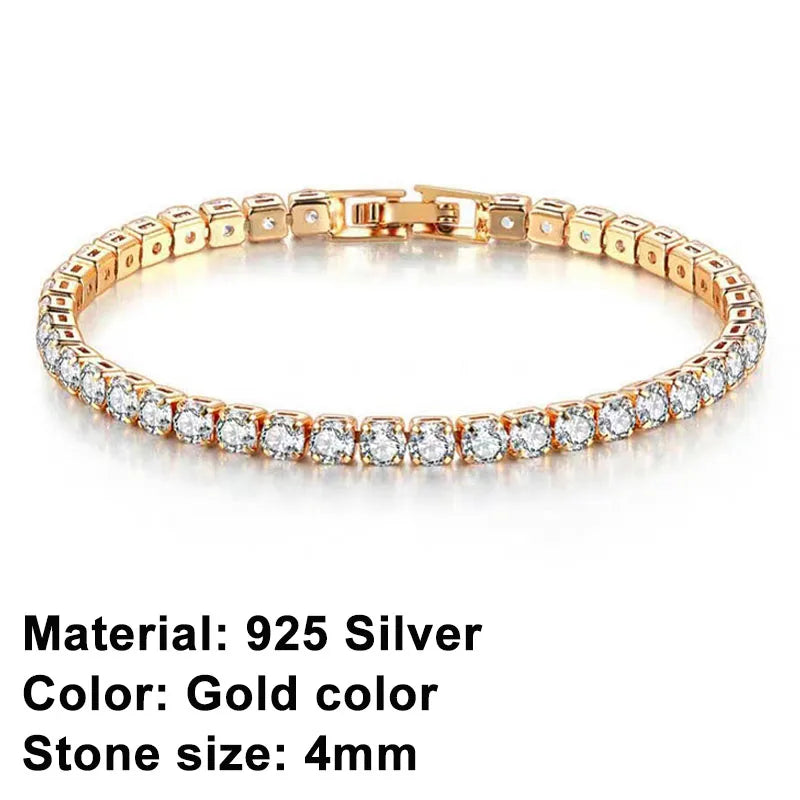 Pulsera tennis de plata de ley – elegancia atemporal con un toque urbano