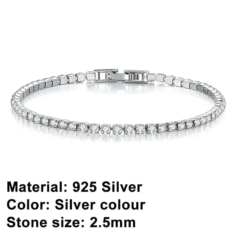 Pulsera tennis de plata de ley – elegancia atemporal con un toque urbano