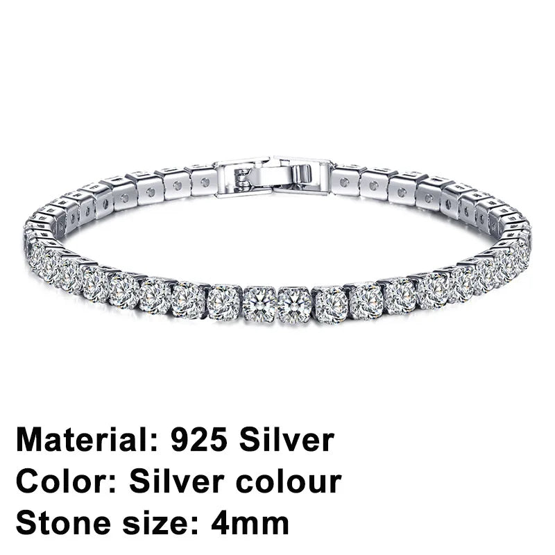 Pulsera tennis de plata de ley – elegancia atemporal con un toque urbano