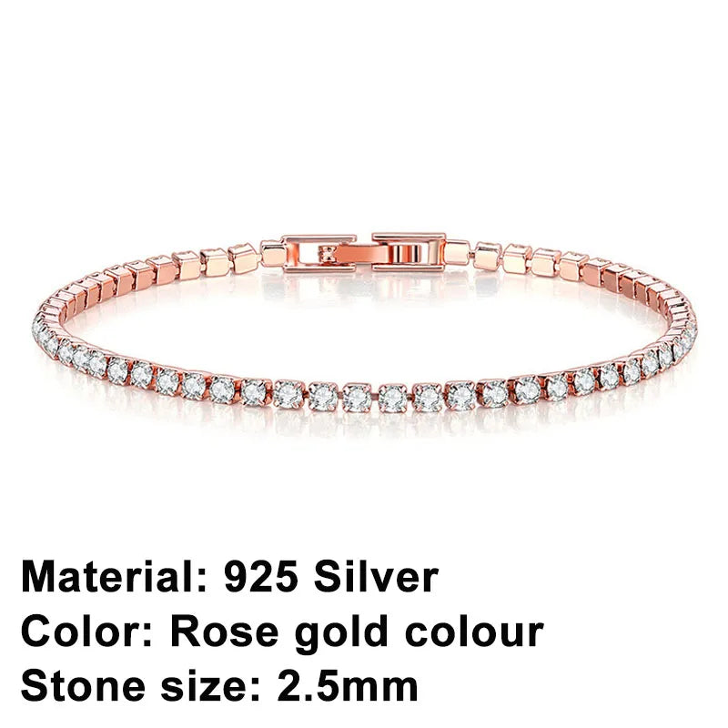Pulsera tennis de plata de ley – elegancia atemporal con un toque urbano