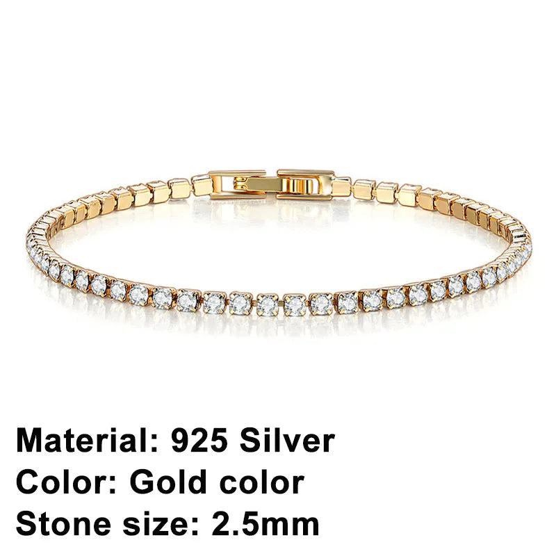 Pulsera tennis de plata de ley – elegancia atemporal con un toque urbano