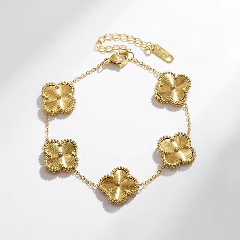Pulsera trébol de la suerte