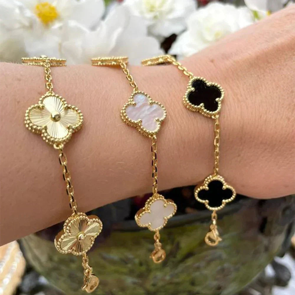 Pulsera trébol de la suerte