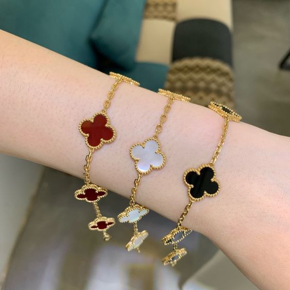 Pulsera trébol de la suerte