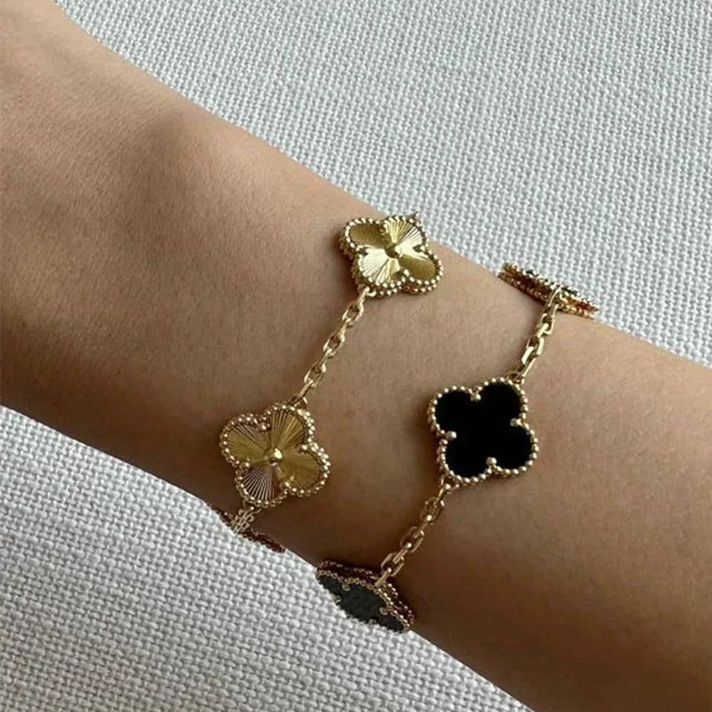 Pulsera trébol de la suerte