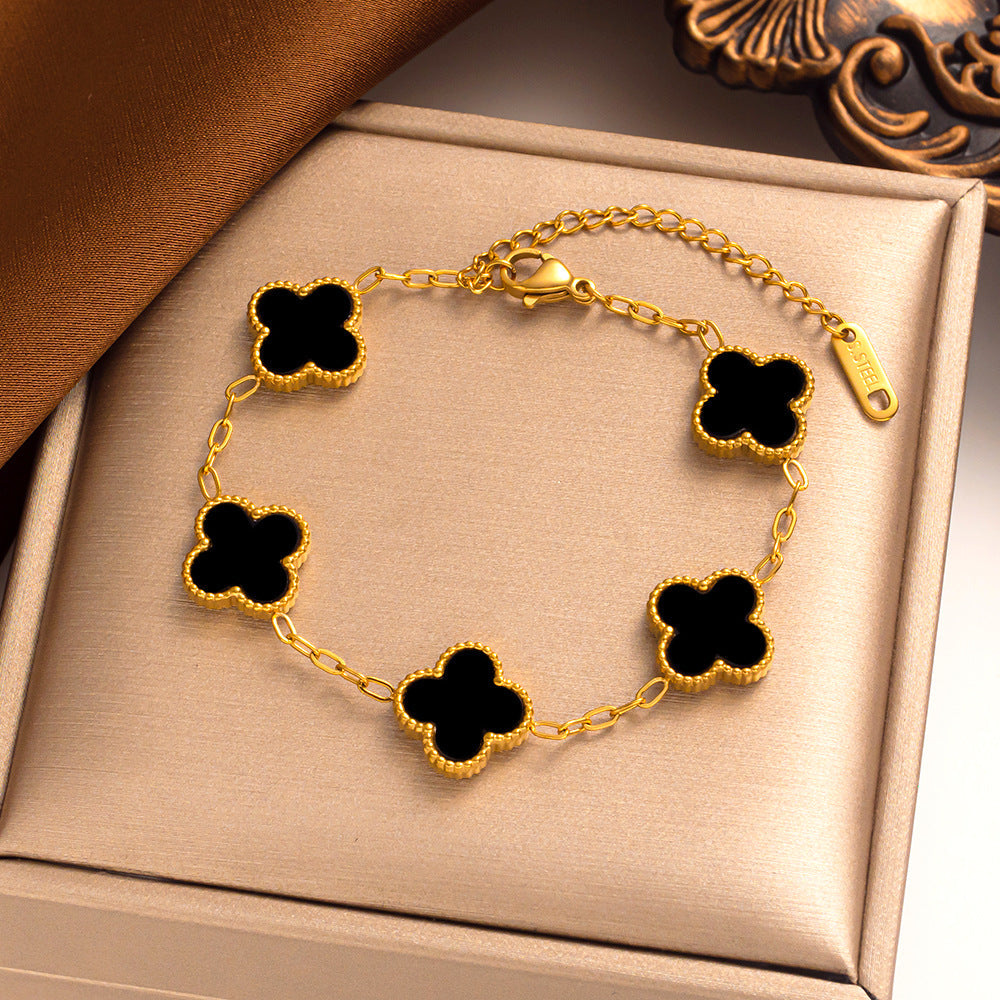Pulsera trébol de la suerte