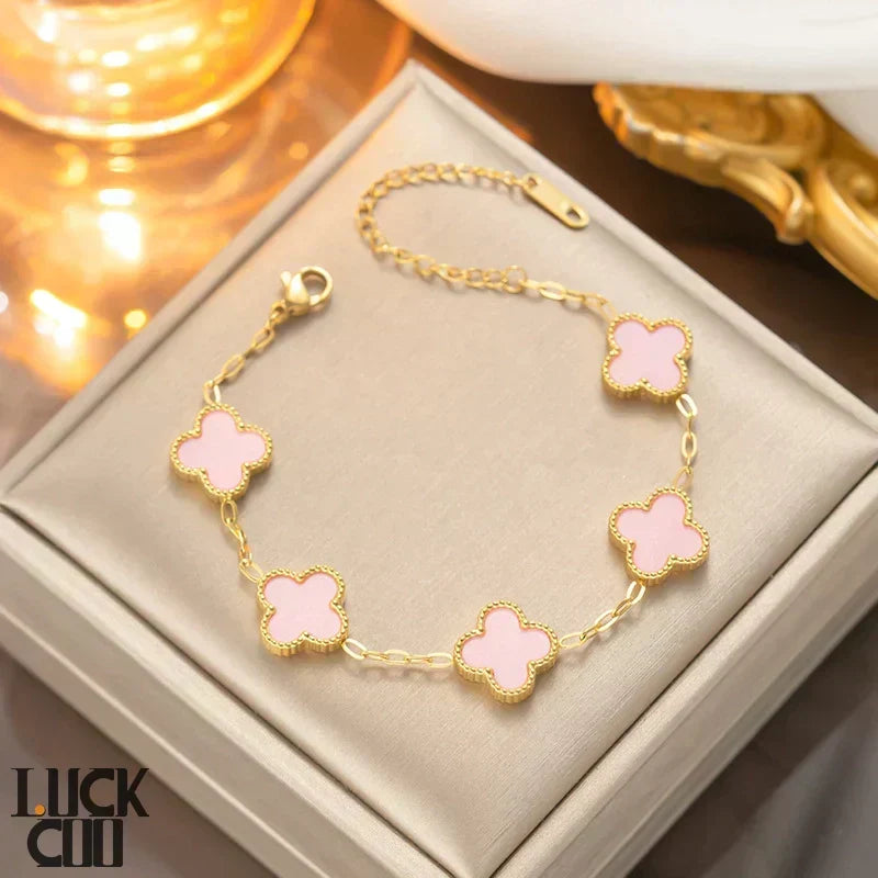 Pulsera trébol de la suerte