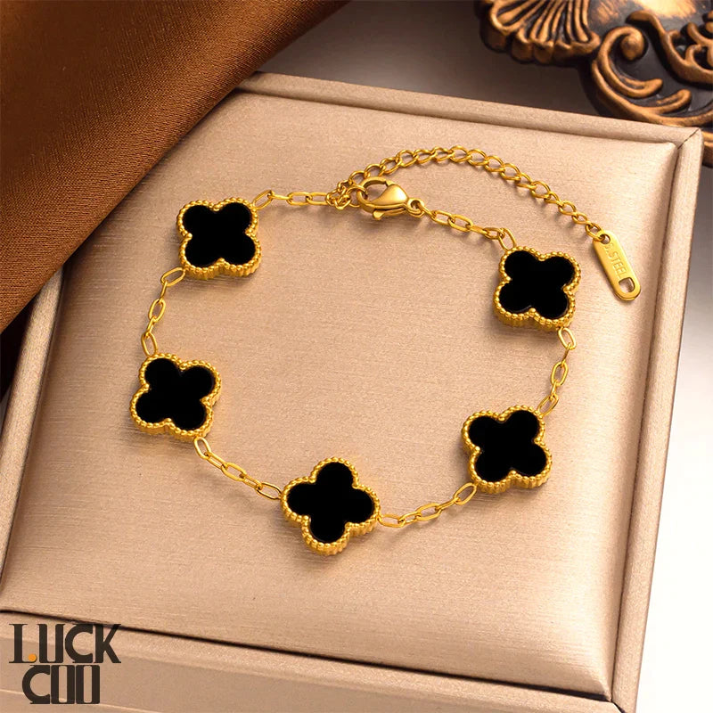Pulsera trébol de la suerte
