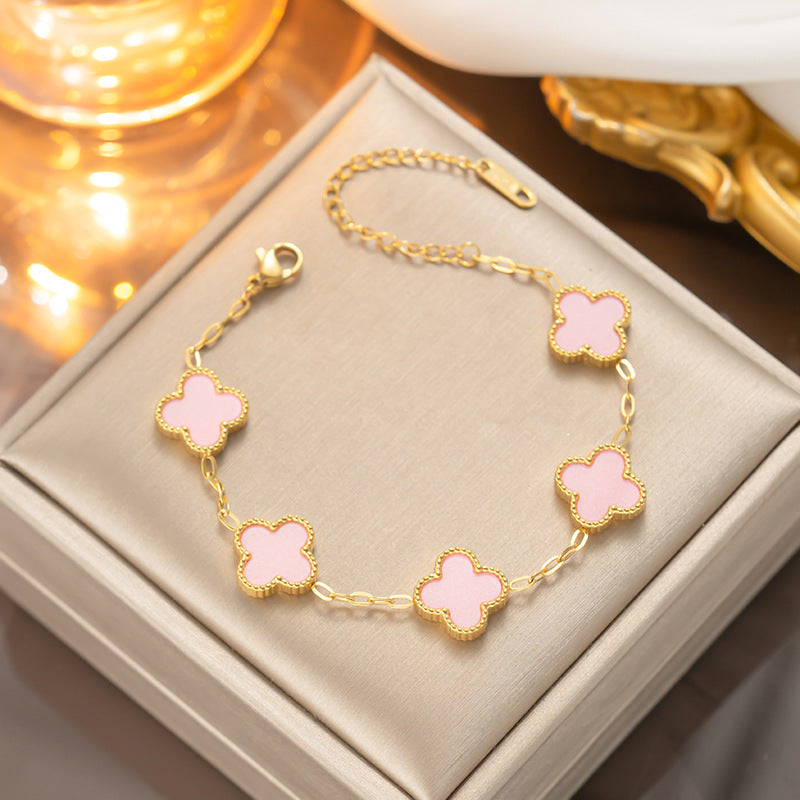 Pulsera trébol de la suerte